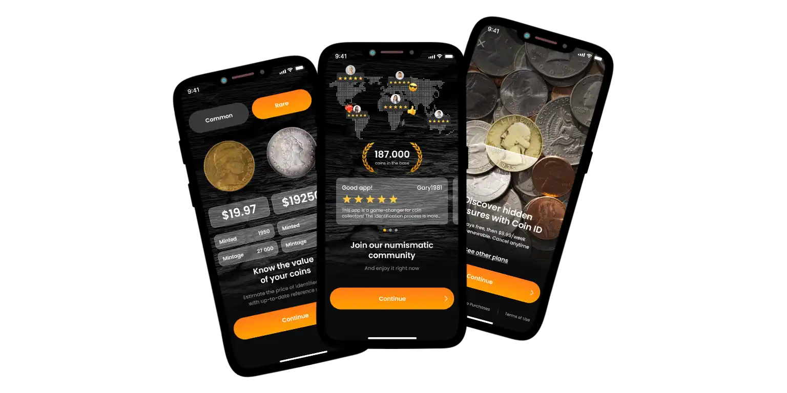 Coin ID Scanner promo page